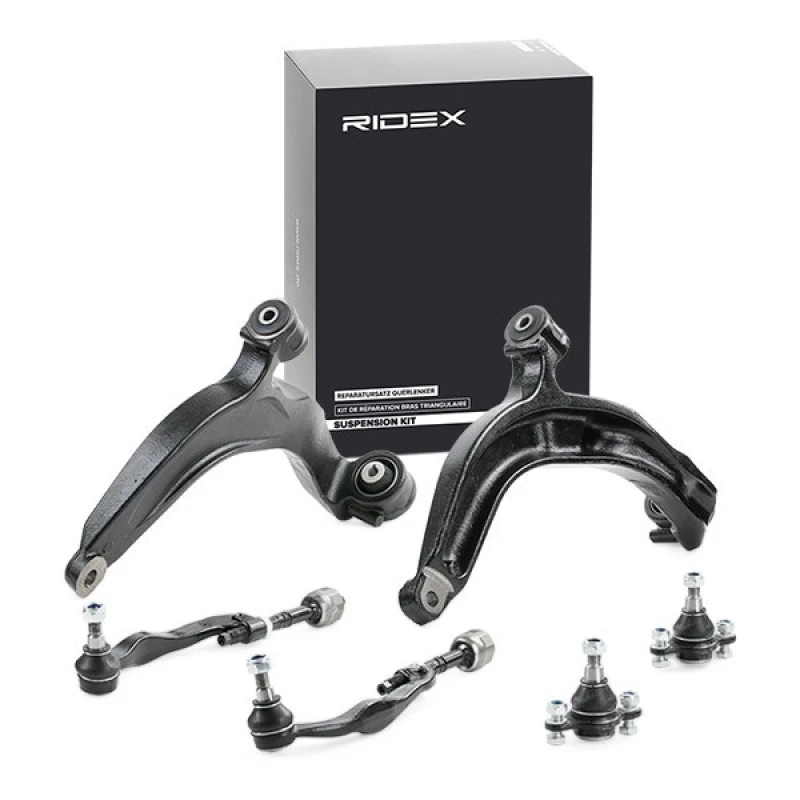 Image of RIDEX 772S0383 Control arm repair kit Front Axle, Control Arm Suspension Kit (772)