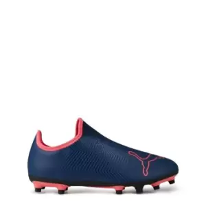 image of Puma Finesse Laceless FG Child Football Boots - Blue