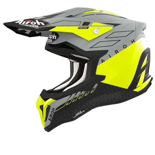 Image of Airoh Strycker Skin Yellow Matt Offroad Helmet M