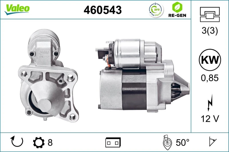 Image of Starter motor VALEO 460543