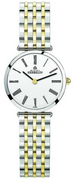 image of Michel Herbelin Womens Epsilon Two Tone Extra Flat Watch