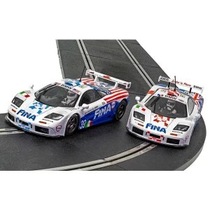 image of McLaren F1 GTR Fina Twin Pack Le Mans 1996 Limited Edition 1:32 Scalextric Car