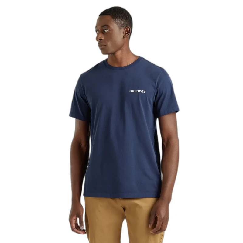 Image of Dockers Crew Neck T-Shirt blue Men S;M;L