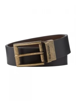 Image of Barbour Reversible Leather Gift Boxed Belt Black