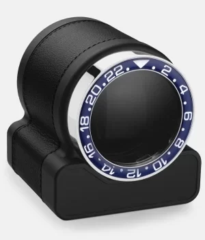 Image of Scatola del Tempo Watch Winder Rotor One Black Blue Bezel