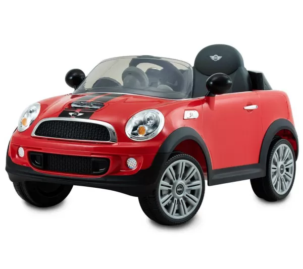 image of ROLL PLAY Mini Cooper S Roadster 6 Volt Kids Electric Ride-On Car - Red, Red