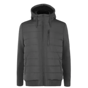 image of Firetrap Sartorial Knit Jacket Mens - Grey