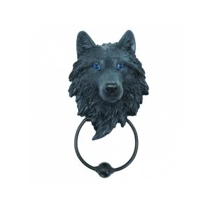 Dark Guardian Wolf Door Knocker