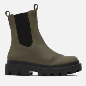 Image of TOMS Womens Rowan Water Resistant Chelsea Boots - Olive Night - UK 8