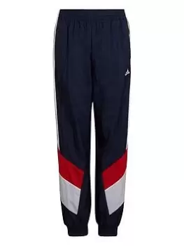 image of Adidas Adidas Older Boys Colourblock Woven Cuffed Pant