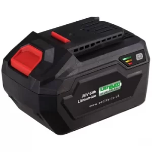 image of Sealey CP20VBP6 Power Tool Battery 20V 6Ah Lithium-ion for SV20 Series