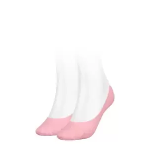 Image of Puma 2 Pack Footie Socks Womens - Pink