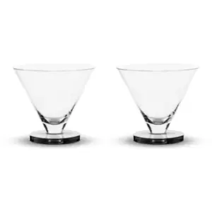 image of Tom Dixon Dixon Puck Cocktail Glass - Set of 2 - Clear