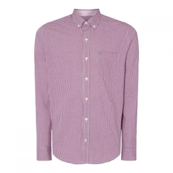 image of IZOD Mini Gingham Shirt - Hollyhock560