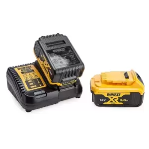 Image of DEWALT 18V 2 x DCB184 5.0AH Batteries & DCB115 Charger Set