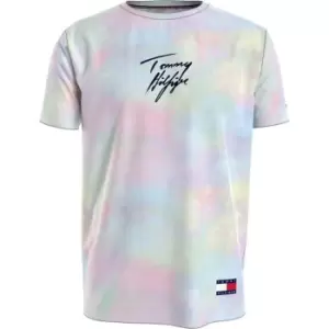 Image of Tommy Bodywear Cn Ss Tee Print - Multi