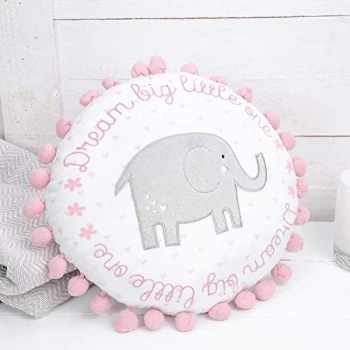 Image of Petit Cheri Round Bobbly Cushion - Pink