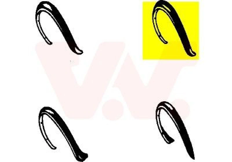 Image of VAN WEZEL Fender flare VAN WEZEL 5812522