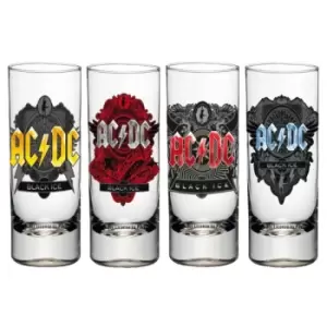 image of AC/DC Shotglass 4-Pack Black Ice