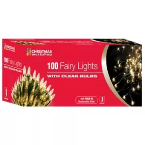 Image of Christmas Workshop Shadeless Fairy Lights (String Of 100) (UK Plug) (One Size) (Warm White) - Warm White