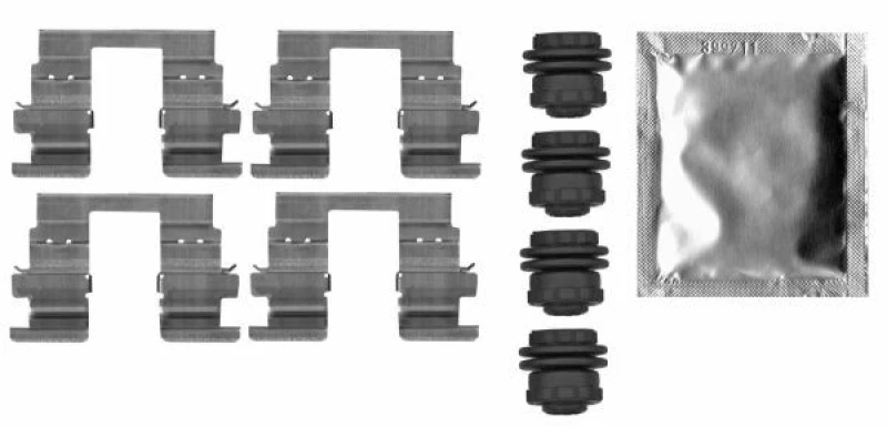 Image of Brake pad fitting kit TEXTAR 82546900