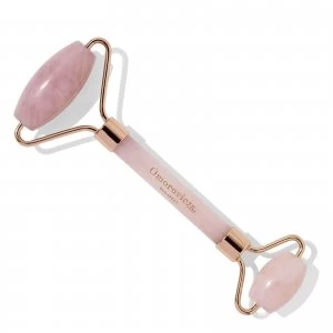 image of Omorovicza Rose Quartz Roller (double ended) in box