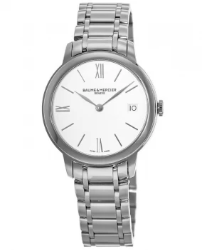 Baume & Mercier Classima Quartz White Dial Stainless Steel Womens Watch 10335 10335