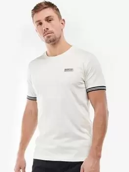 Image of Barbour International Torque Tipped Ringer T-Shirt - White, Size 2XL, Men