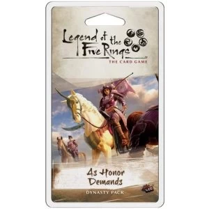 Image of Legend of the Five Rings LCG: As Honor Demands Dynasty Pack