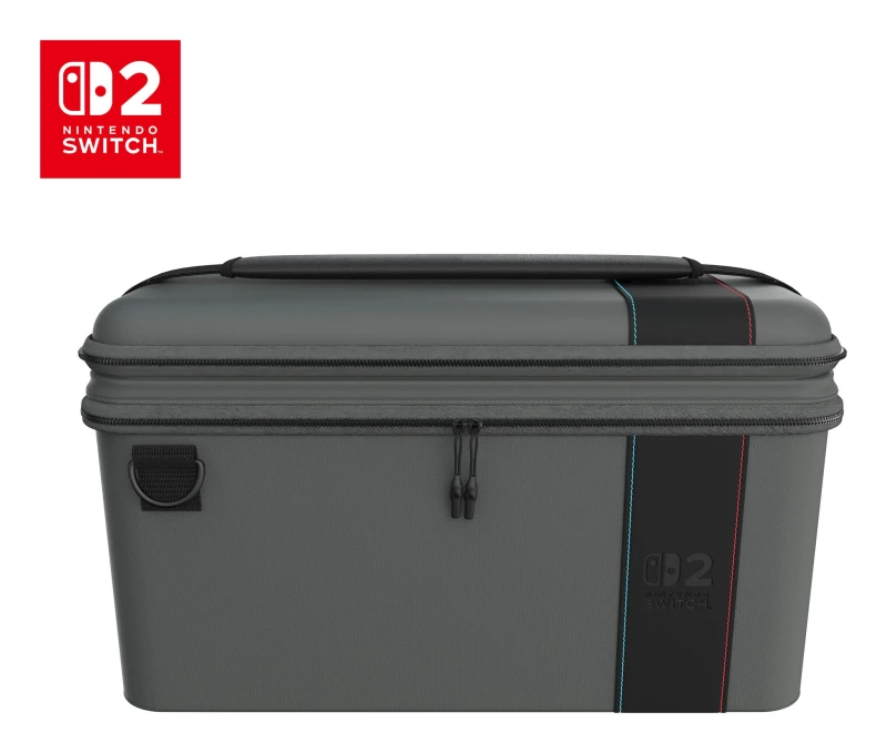 Image of Turtle Beach Turtle Beach PlayTrek Charcoal Black 2-in-1 Case. Officially licensed for Nintendo Switch 2 TBA-8204-85