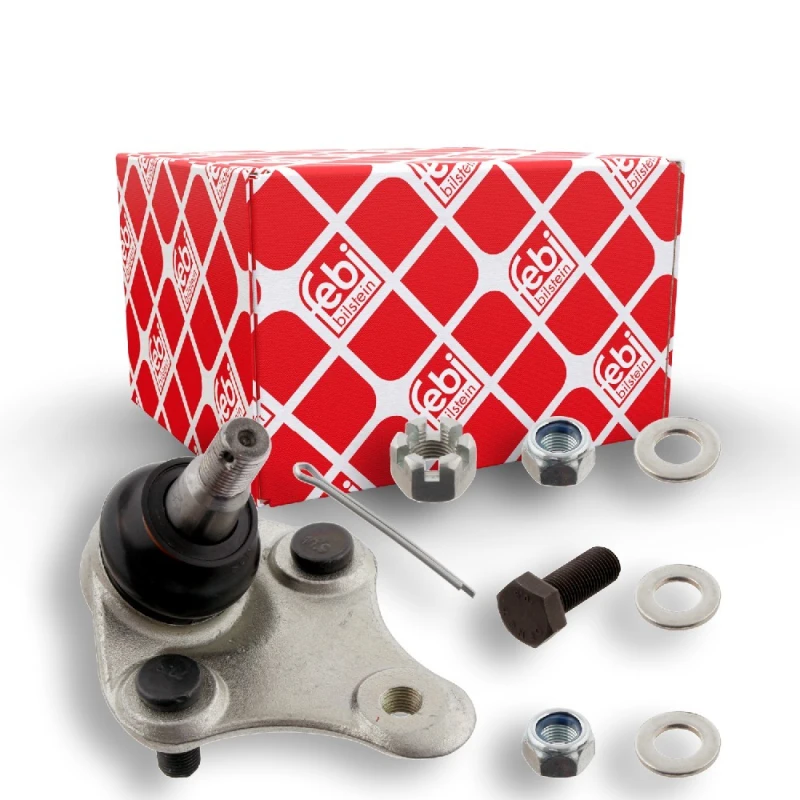 Image of FEBI BILSTEIN 28699 Ball joint OE Turbo NEW, Front Axle Right, with fastening/mounting material Support-/Steering Link (2462)