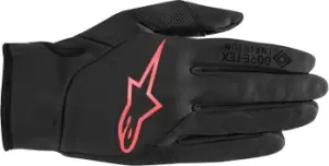 Image of Alpinestars Stella Cascade Infinium Windstopper Ladies Bicycle Gloves, black-red, Size XS for Women, black-red, Size XS for Women