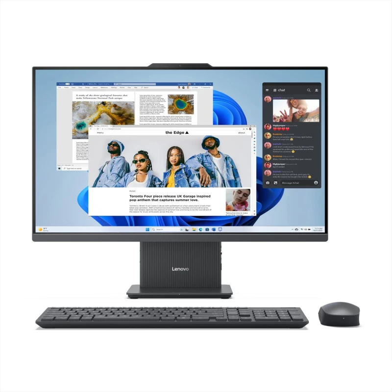 Image of Lenovo IC AIO 27 R7 7735HS 27" All In One - AMD Ryzen 7, 512GB SSD 2025 - Grey