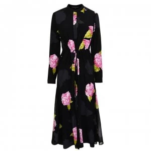 Image of French Connection Floral Dress - Black Multi
