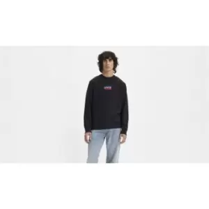Image of Levis T2 Graphic Crew Sweater - Black