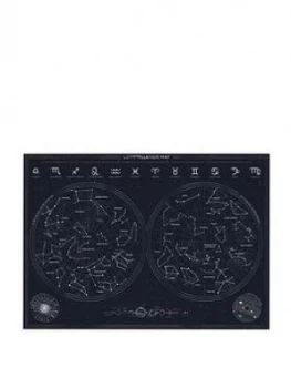 Image of Gift Republic Consetellation Scratch Poster