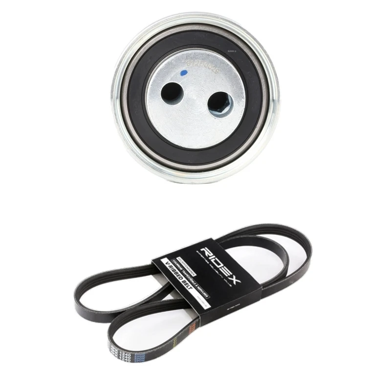 Image of RIDEX 542R0464 V-ribbed belt set Check alternator freewheel clutch & replace if necessary V-Ribbed Belt Set (542)