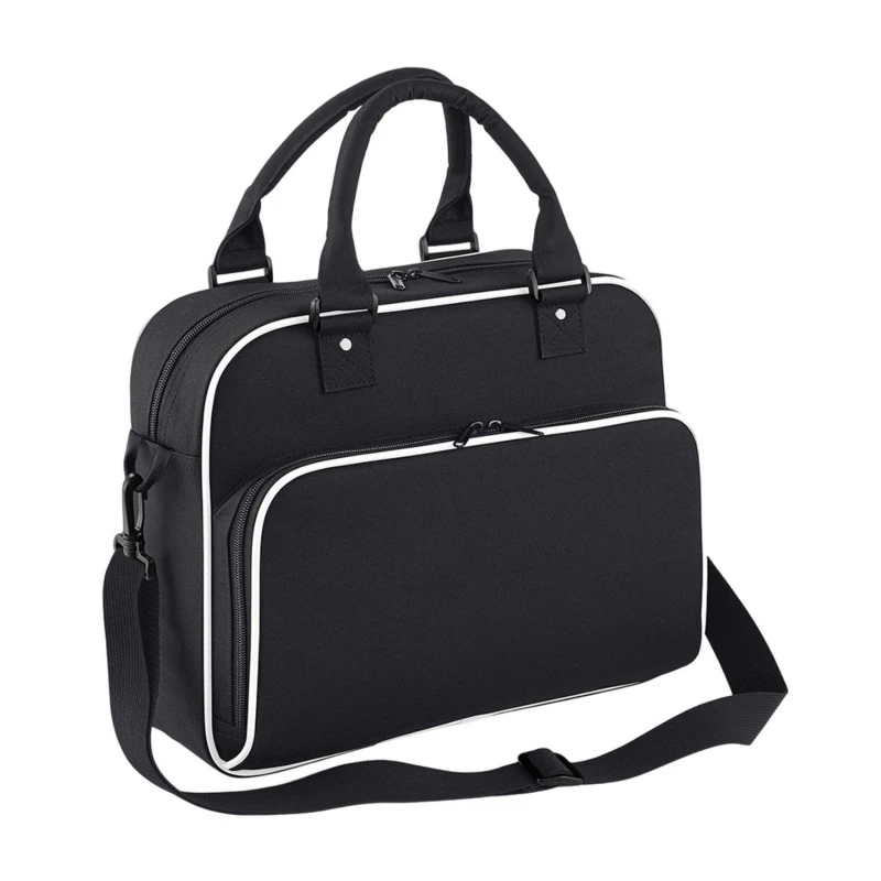 Image of Bagbase Mens Dance Contrast Piping Carry Bag in Jet Black Jet Black Male