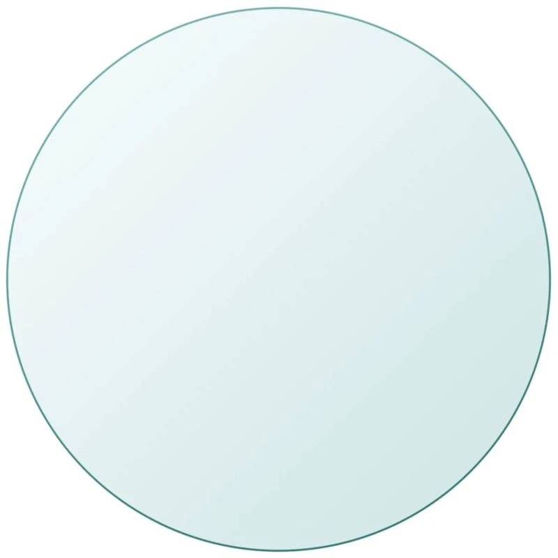 Image of vidaXL Table Top Tempered Glass Round 900mm Sturdy Replacement Protector Cover