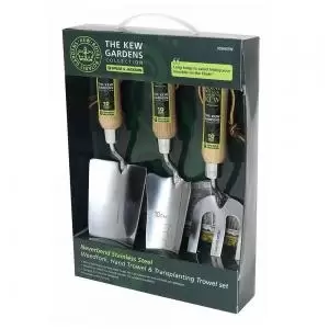 image of Kew Gardens Spear & Jackson SS Fork & Trowel 3 Piece Set