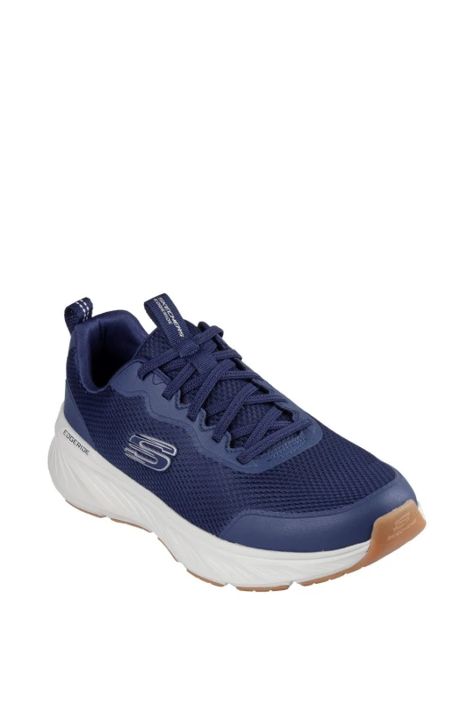 Image of Skechers Mens Edgeride Rekze Trainers UK Size 11 (EU 46) Navy White SKE2355-NVW-11