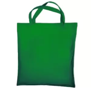 image of Jassz Bags "Cedar" Cotton Short Handle Shopping Bag / Tote (One Size) (Pea Green)