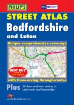Image of Street Atlas Bedfordshire and Luton by George Philip and Son and Great Britain Paperback