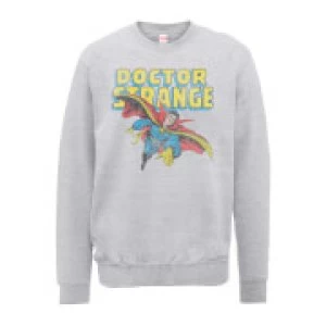 Image of Marvel Doctor Strange Flying Mens Grey Sweatshirt - S - Grey