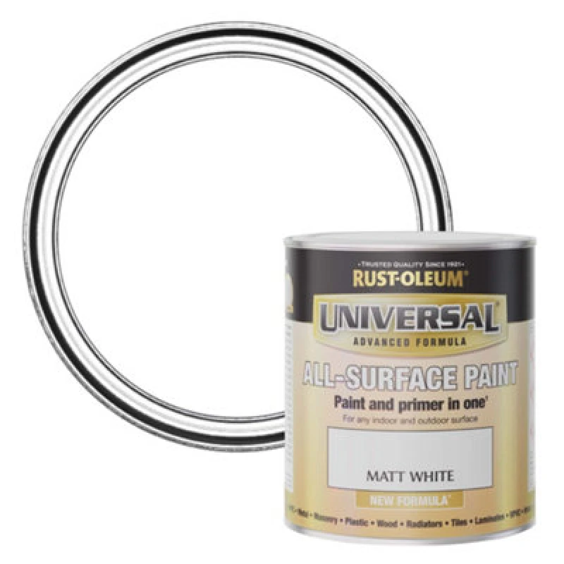 Image of Rust-Oleum Rust-Oleum Universal All-Surface Matt Paint 750ml - White