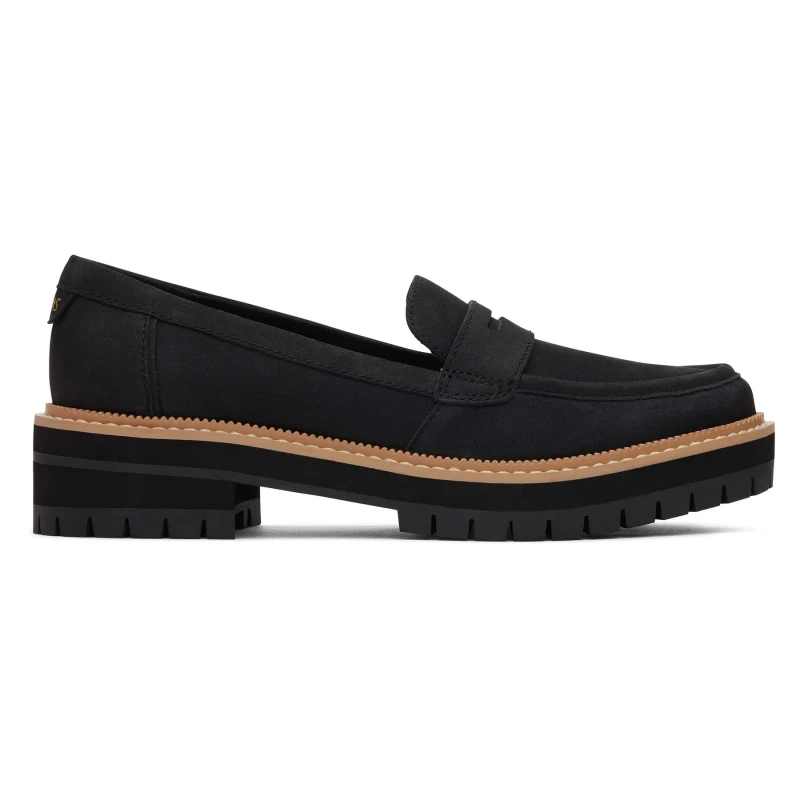 Image of TOMS Womens leather loafers Toms Cara Noir Female 39