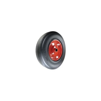 Image of Rubber Tyre Pressed Steel Centre 330MM-25MMB Wheel Roller Bear - Atlas Workholders