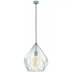Image of Hanging Ceiling Pendant Light Mint Wire Cage 1x 60W E27 Hallway Feature Lamp