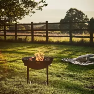 image of Outdoor Extra Large Cast Iron Fire Pit Rust