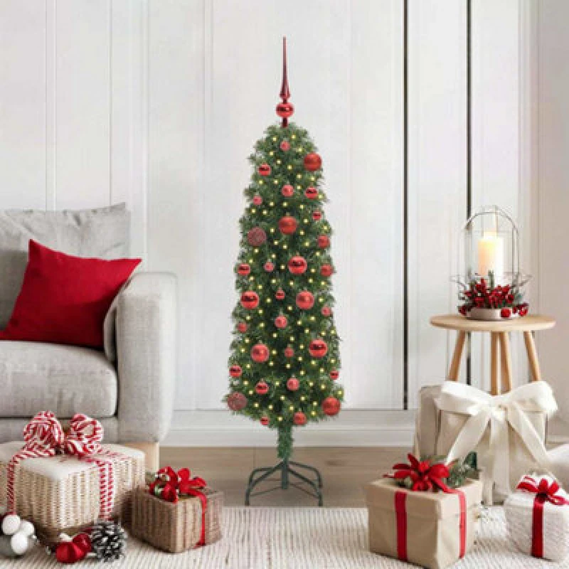 Image of Vidaxl Artificial Christmas Tree With 150 Leds With Stand Green 120 Cm